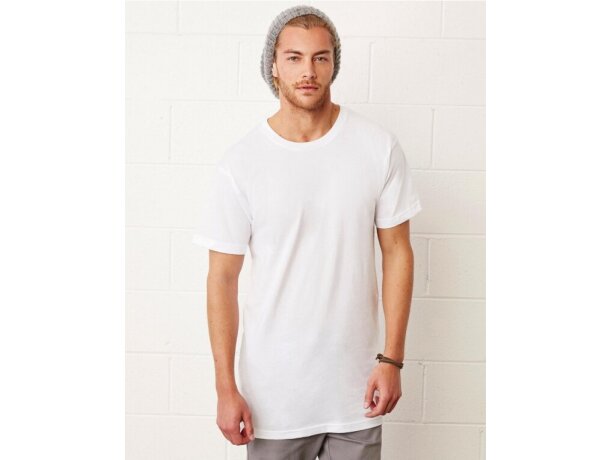 Camisetas corte largo hombre clearance