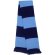 Bufanda básica a rayas personalizada azul marino
