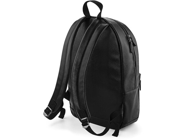 Mochila Faux Leather Fashion Backpack Negro detalle 1