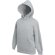 Sudadera de niño con capucha clásica personalizada gris