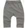 Pantalón bebé promocional para niños en viscosa. algodón orgánico 200 g/m2 Gris escarchado