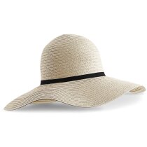 Sombrero paja papel ala ancha protección solar