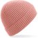 Gorros invierno dobladillo unisex poliéster canalé Rosa rubor