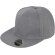 Gorra con visera plana de diseño personalizada gris