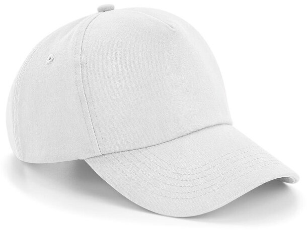 Gorra ecológica de 5 paneles Borgoña detalle 4