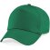 Gorra de algodón unisex verde