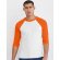 Camisetas manga larga para empresas poliéster 128 g/m2 Baseball Natural/verde bosque detalle 1