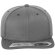 Gorra Snapback ajustada de 6 paneles. Personalízalo con tu logotipo Gris