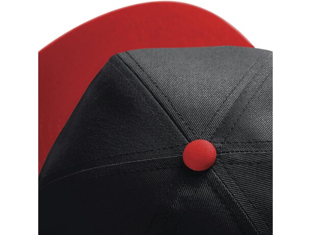 Gorra con diseño moderno snapback visera de color