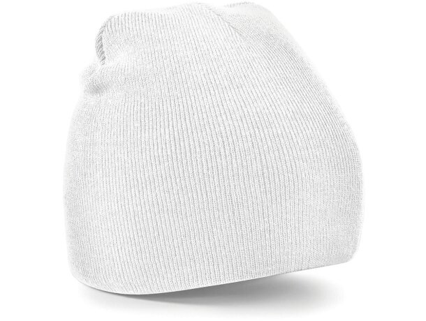 Gorro personalizable poliacrílico doble capa Beechfield unisex Naranja fluor detalle 2