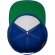 Snapback sarga 400g visera verde 5 paneles Azul royal detalle 7