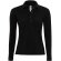 Polo de mujer impreso algodón ring spun piqué 180 g/m2 Safran Pure Negro