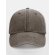 Gorras de béisbol algodón 6 paneles cierre latón Brown
