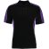 Polo técnico manga corta combinado 135 gr personalizado negro/morado