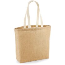 Bolso publicitario de yute con asas largas