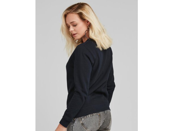 Sudadera para mujer poliéster 280 g/m2 Marino detalle 2