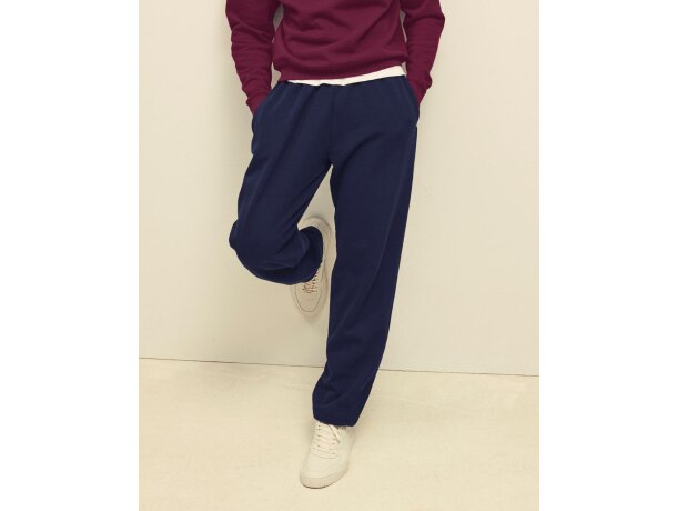 Pantalón unisex con bolsillos laterales poliéster 280 g/m2 Fruit Of The Loom Deep marino detalle 5