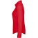 Camisa Popelin manga larga mujer Rojo detalle 3