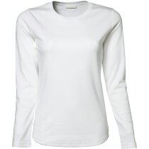 Camiseta manga larga de mujer 220 gr personalizada burdeos