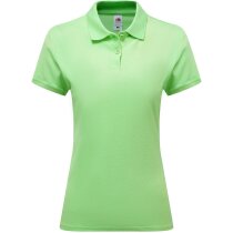 Polo manga corta de mujer entallado 180 gr blanco Polo manga corta de mujer entallado 180 gr blanco