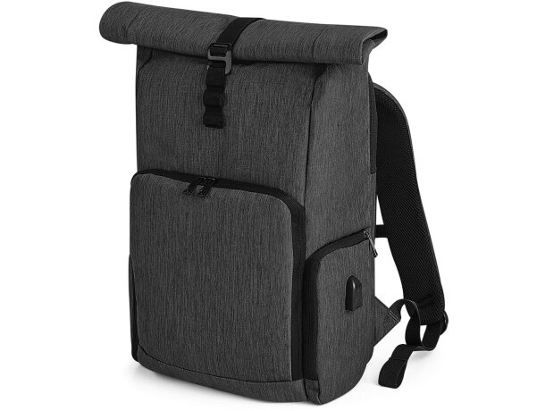 Mochila con correas ajustables Gris/negro detalle 6