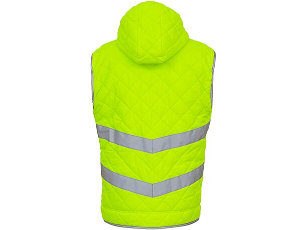 Chaleco con capucha Fluo Kensington Amarillo fluorescente detalle 4