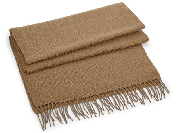 Bufanda promocional Classic poliacrílico suave gran tamaño unisex Rojo clasico detalle 3