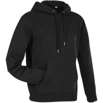 Sudadera con capucha unisex adulto negra Sudadera con capucha unisex adulto negra