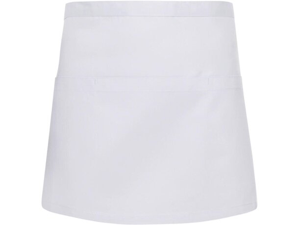 Delantal promocional Marlow poliéster algodón tres compartimentos Burdeos detalle 4