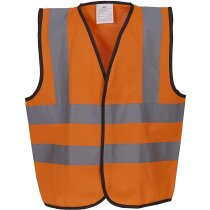 Chaleco de seguridad de alta visibilidad para niños personalizado naranja fluor Chaleco de seguridad de alta visibilidad para niños personalizado naranja fluor