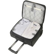 Bolsa trolley de cabina de poliéster personalizada negra Bolsa trolley de cabina de poliéster personalizada negra