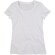 Camiseta de mujer cuello canalé blanca