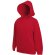 Sudadera lisa con capucha tallas de niño personalizada roja