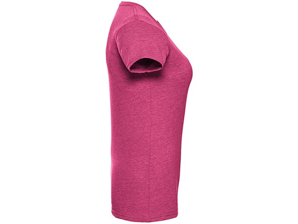 Camisetas mujer entallada poliéster-algodón 160 g/m2 HD Coral detalle 2