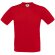 Camiseta fina 135 gr cuello en V Rojo