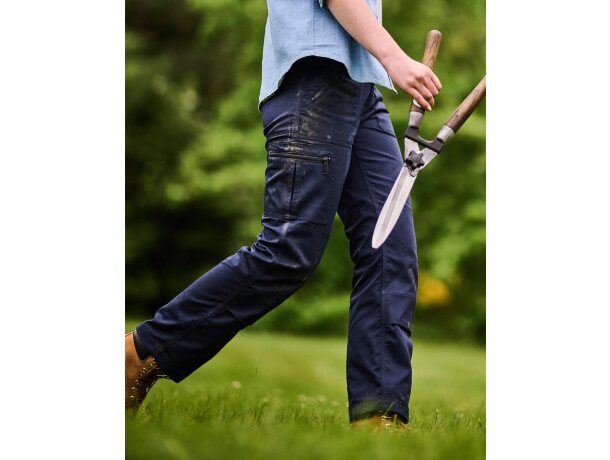Pantalones promocionales unisex en 100% algodón 245 g/m2 Pro-action Marino detalle 4