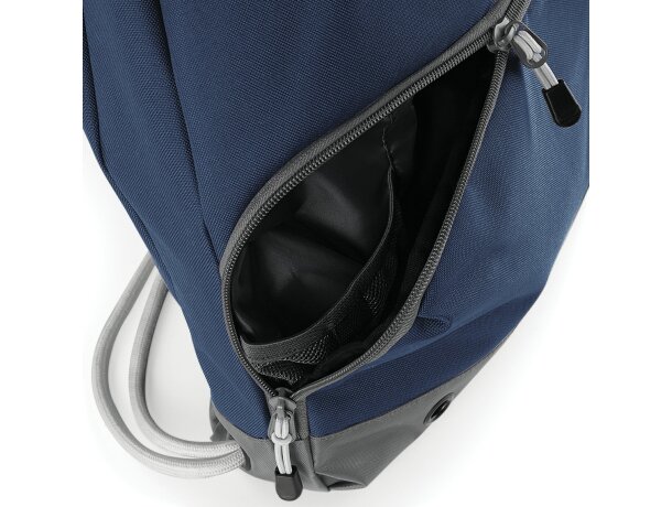 Mochila con cuerdas con gran bolsillo frontal