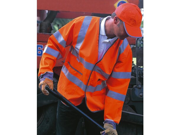 Chaqueta de seguridad ligera Naranja fluor detalle 1