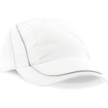 Gorra personalizable con ribetes reflectantes de poliéster