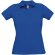 Polo para mujer grabado manga corta 100% algodón preencogido 180 g/m2 Azul royal