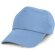 Gorra sencilla de color liso y 5 paneles azul claro