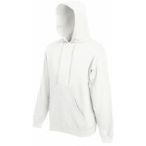 Sudadera de poliester y algodón 300 gr blanca