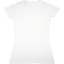 Camiseta de mujer en algodón orgánico 155 gr blanca Camiseta de mujer en algodón orgánico 155 gr blanca