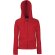 Sudadera deportiva con cremallera personalizada roja