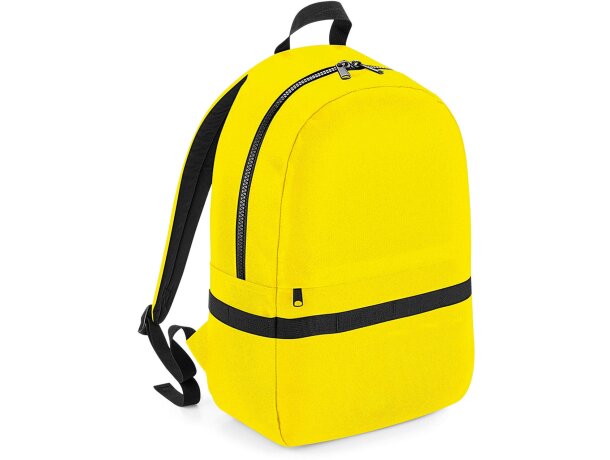 Mochila infantil poliéster con bolsillo delantero Amarillo detalle 5