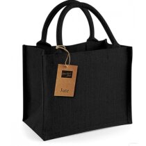 Mini bolsa de yute asas de color