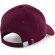 Gorra de 6 paneles unisex Borgoña detalle 5