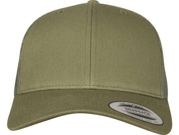 Gorra vintage camionero: estilo retro reinventado Khaki desertico detalle 6