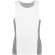 Camiseta técnica de tirantes detalles de color 135 gr personalizada blanco y gris
