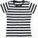 Camiseta de algodón&nbsp;Mantis a rayas con cuello fino y corte femenino